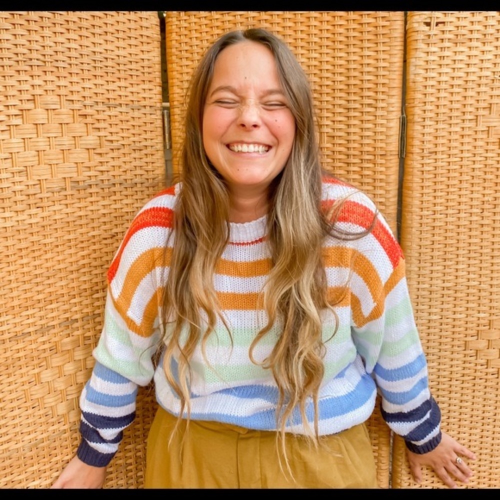 Rainbow Rainbow Striped Sweater | Amazon